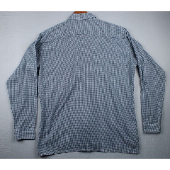 Vintage Burdines Mens Store Plaid Long Sleeve Shirt Soft Button Down Collar - Picture 2 of 8